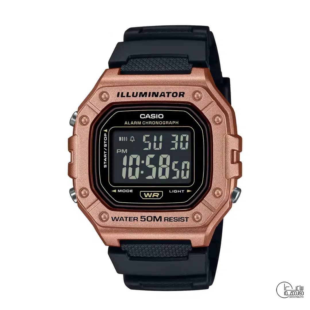 ساعت اسپرت اورجینال کاسیو مدل W-218HM-5BVDF