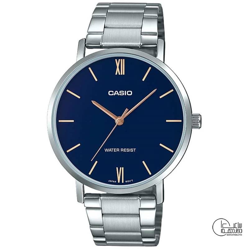 ساعت مچی مردانه اورجینال کاسیو مدل MTP-VT01D-2B